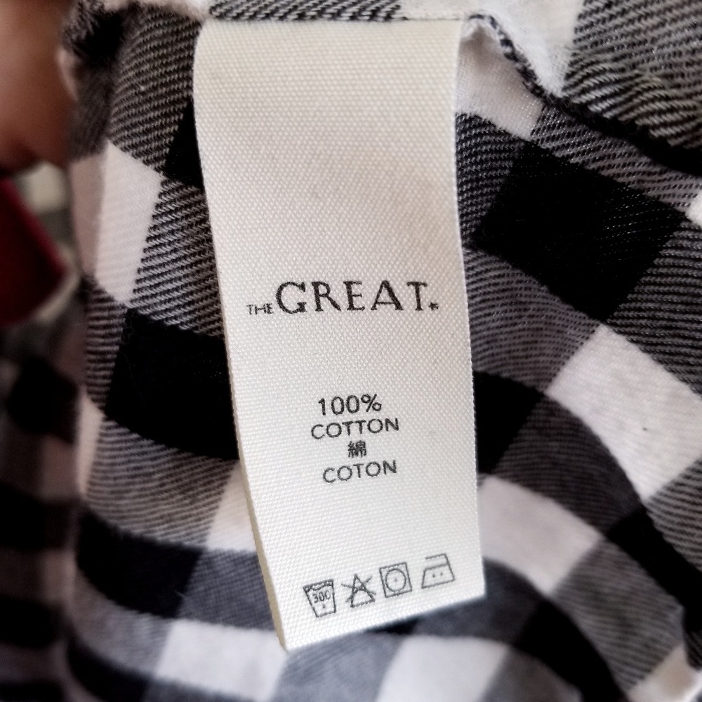 The Great Gingham Flare Sleeve End Blouse Cotton - Picture 4 of 7